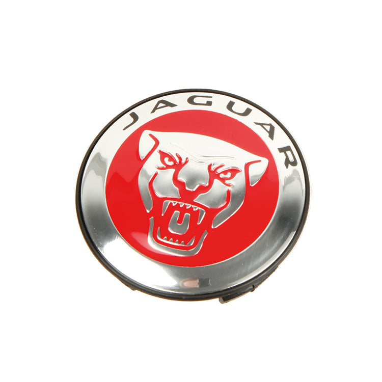 Road Wheel Centre Badge, Road Wheel Centre Badge - Silver Growler Head Logo On A Red Background. Black Lettering, Large Font.
