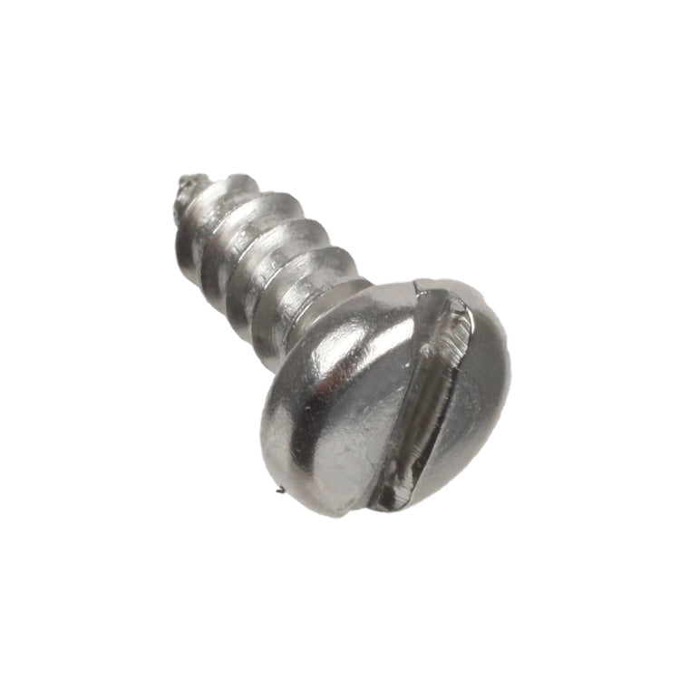 Self Tapping Screw - Slotted Panhead, #6 X 3/8", Chrome Finish, Self Tapping Screw - Slotted Panhead, #6 X 3/8", Chrome Finish