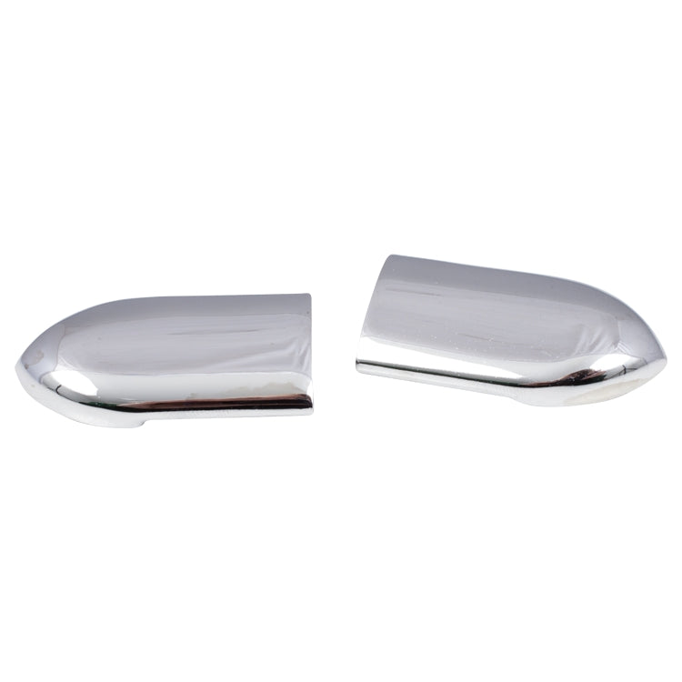 Bumper Rubber Chrome Finishers Pair, Chrome Finishers, At End Of Sealing Rubber On Rear Bumper