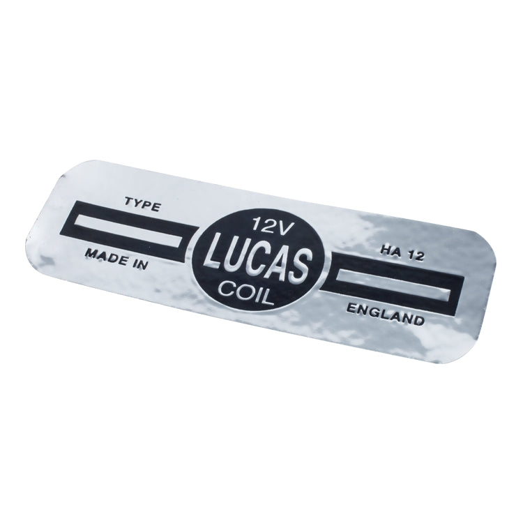 Ignition Coil Decal "Lucas", Lucas Sticker For Ignition Coil - Up To 1964 Models