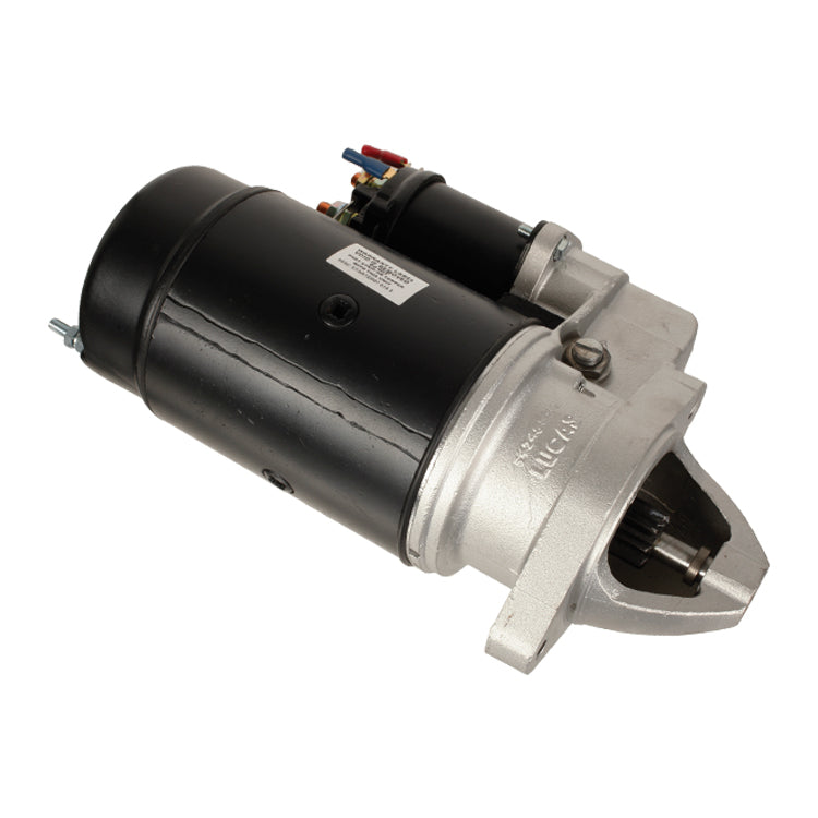 Starter Motor M45G, Lucas Starter Motor M45G - Pre-Engaged, 25Mm Diameter Pinion With 9 Teeth And A Vertical Nose Domed End.