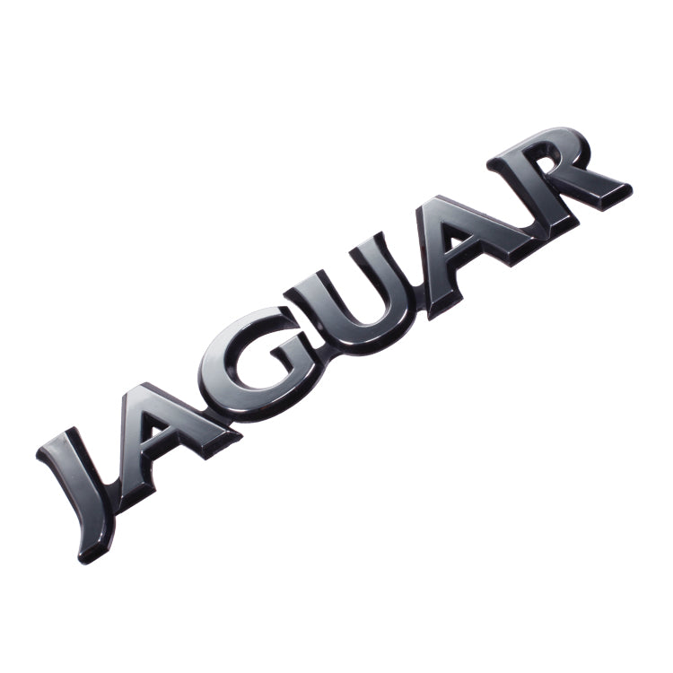 Jaguar Motif Silver, Jaguar Boot/Trunk Script Badge - Chromed