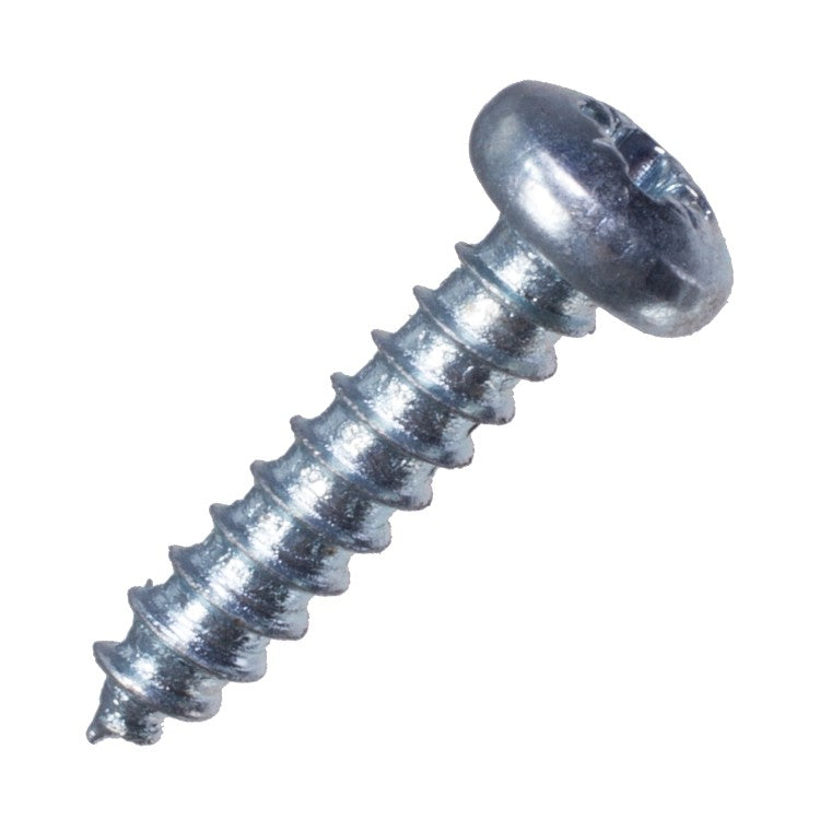 Self Tapping Screw - Posidome, #4 X 1/4" Bzp, Self Tapping Screw - Posidome, #4 X 1/4" Bzp