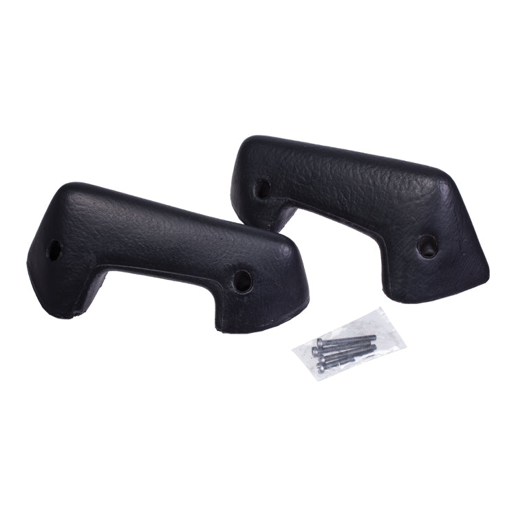 Door Armrests Pair - Black, Pair Of Armrests, Complete With Fixing Screws - Supplied In Colour Black