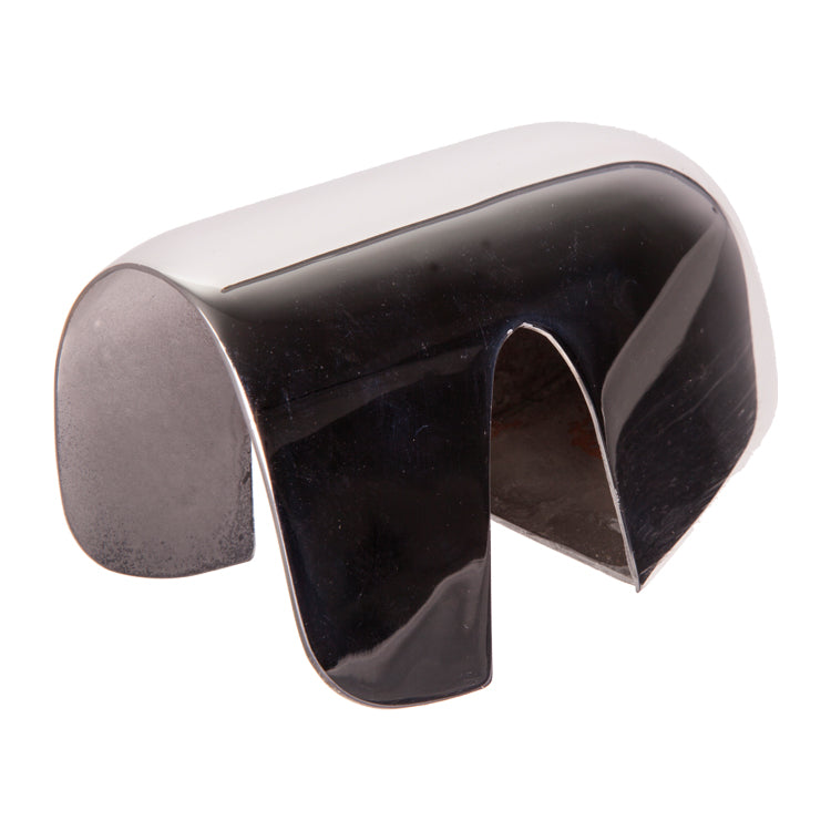 Front Over Rider Lh, Left Hand Front Over Rider Supplied With Captive Mounting Nut - Uk Manufactured, High Quality Chrome.