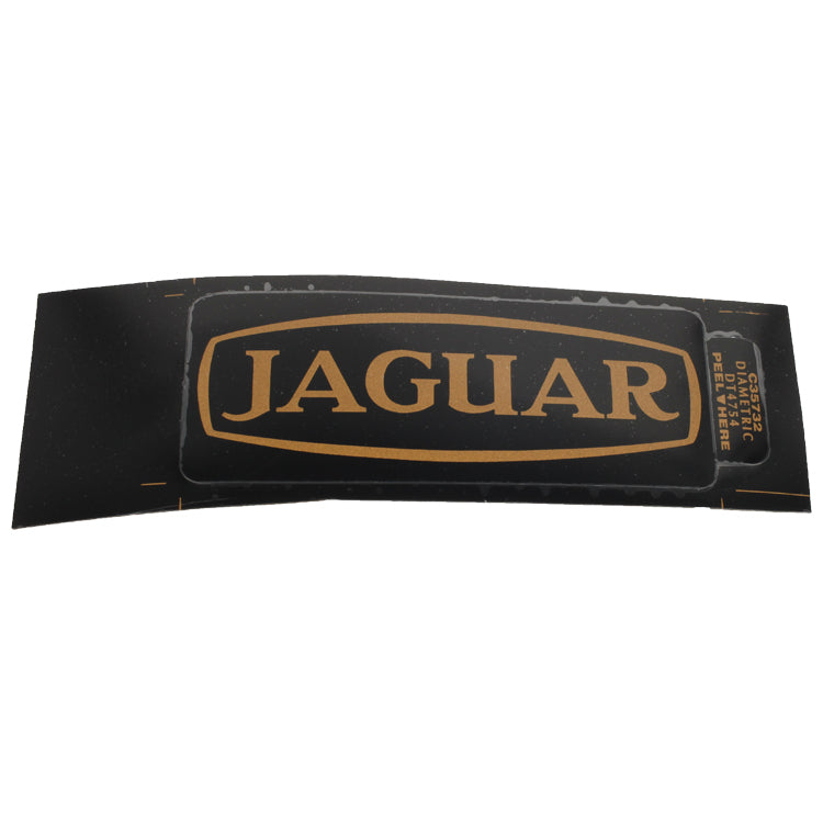 Jaguar Cam Cover Sticker In Black And Gold. C35732
