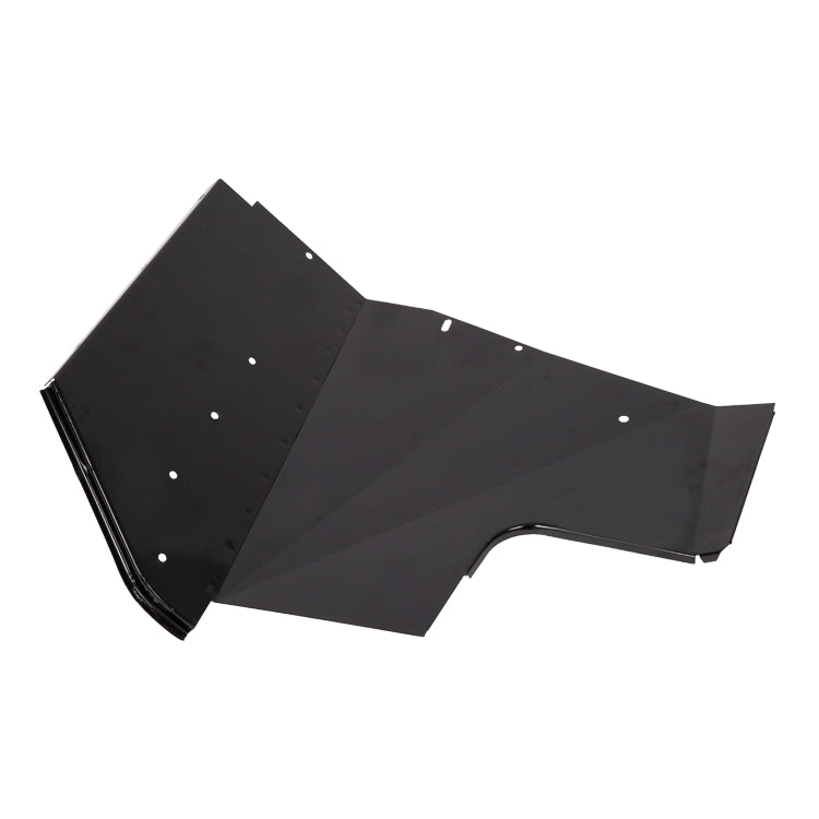 Mudshield Left Hand, Under Bonnet Wheelarch Mudshield, Left Hand. Black Power Coat Finish.