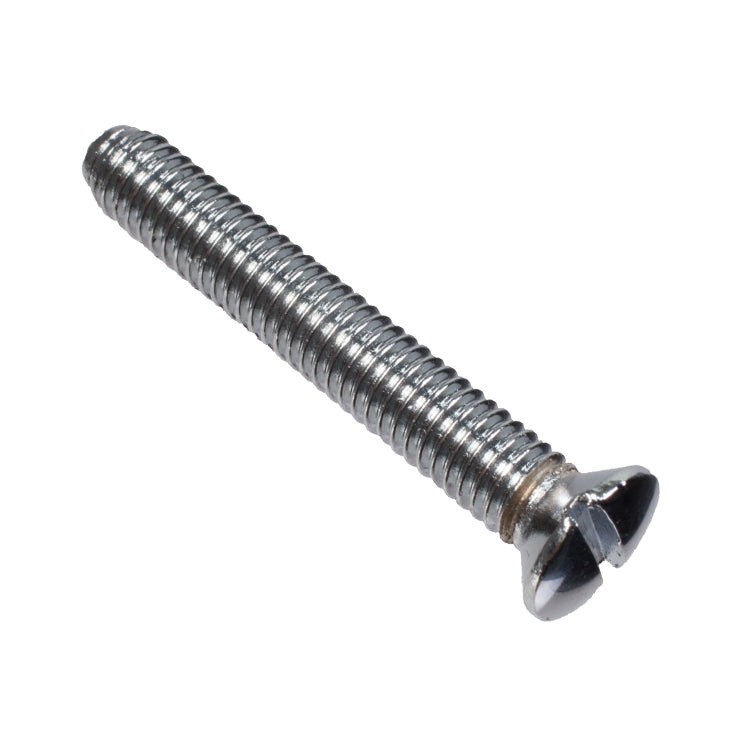 Set Screw, Slotted Raised Countersunk, Slotted, Raised Countersunk Setscrew - 10-32Unf X 1.3/16" - Chrome Plated.