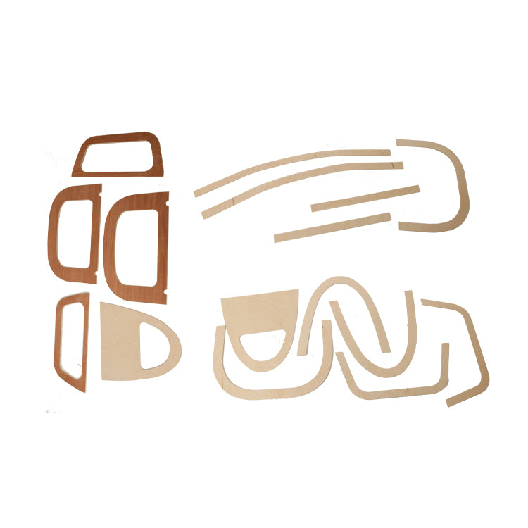 Seat Wood Set Pair, Seat Frame Wood Tacking Panel Set - 2 Seats