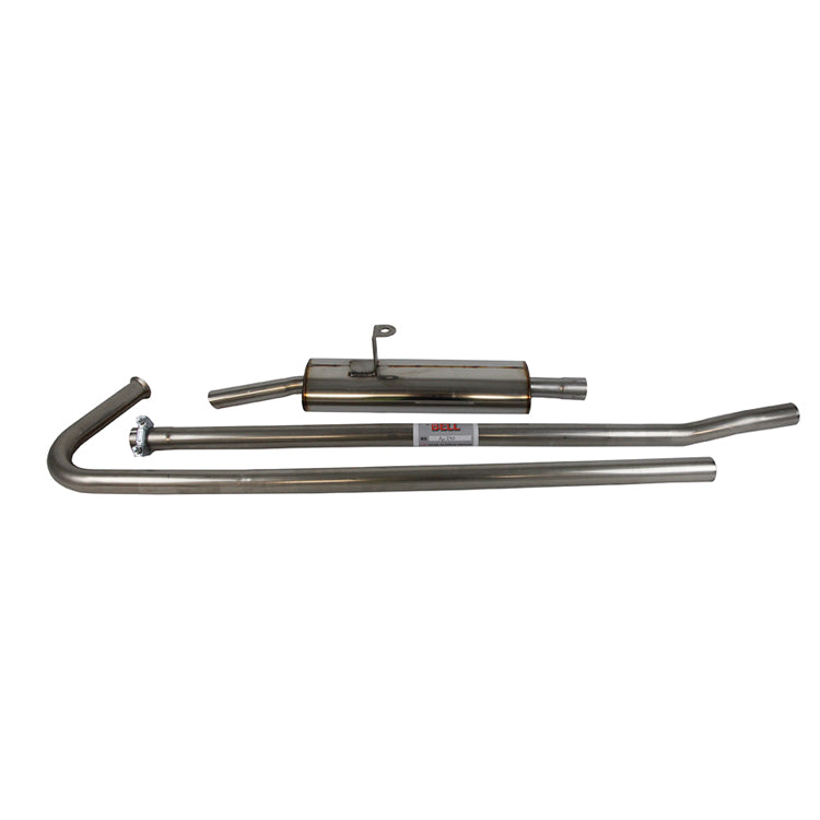 Stainless Steel Exhaust System MG Midget MK2 & MK3 Single Box 1964-1969 BSSMG005