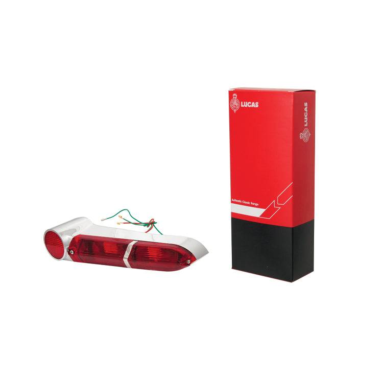 Jaguar XKE Rear Tail Lamp Lucas L651 Right Hand US specification - All Red lens