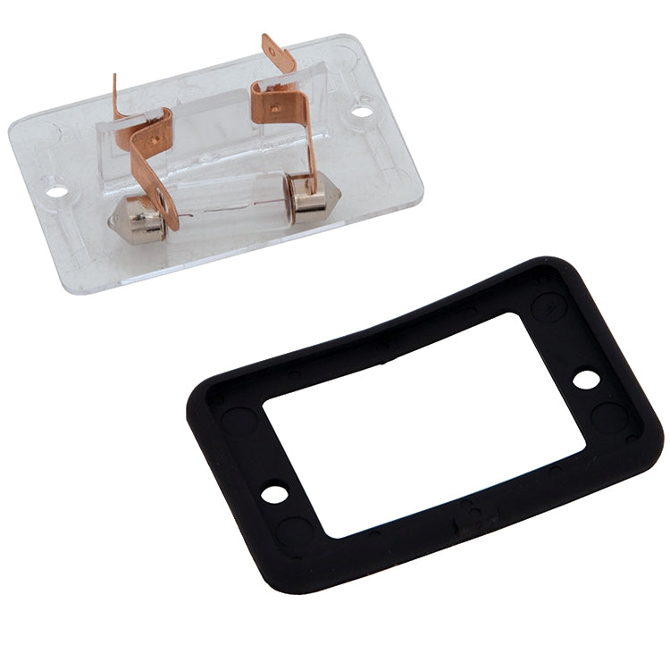 Jaguar 88-94 XJ6 License Plate Light Lamp DBC12441 w/ gasket.