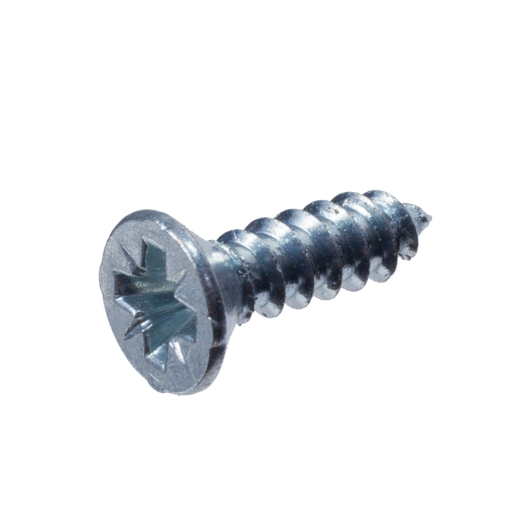 Self Tapping Screw Posi Countersunk, #6 X 1/2" Chrome, Self Tapping Screw Posi Countersunk, #6 X 1/2" Chrome