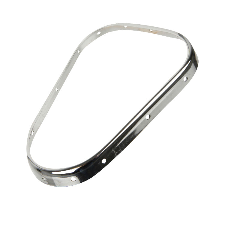 Gear Lever Gauntlet Chrome Trim, Gearshift Lever Gauntlet Trim Retaining Chrome - Riveted On Style.