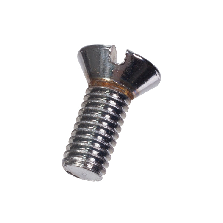 Screw, Screw - #10 Unf X 1/2" Long Chrome Plated Oval Head Contersunk Slotted.