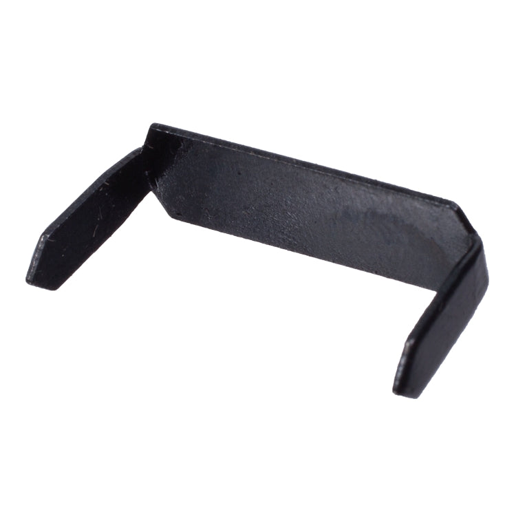 Body Clip, Staple, Securing Chromium Beading At Bottom Of Rear Number Panel.