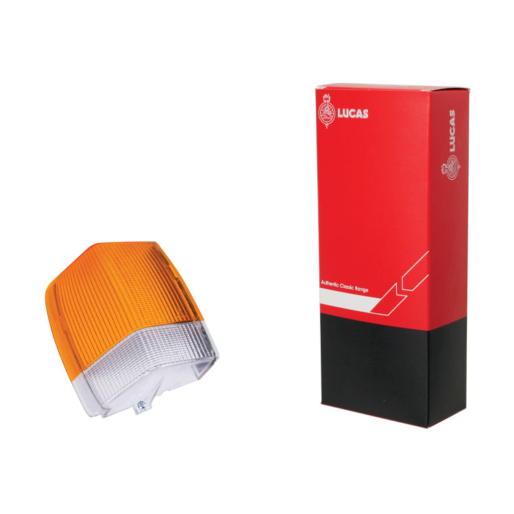 Lucas L943 Front Side lamp/Indicator Lens Amber/Clear RH - Rolls Royce Spirit