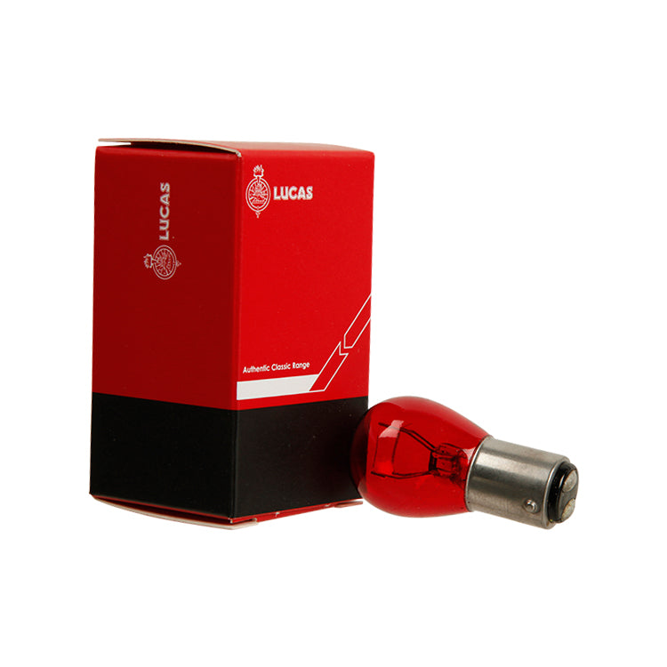 Lucas Classic bulb BA15D off set pin 12v 21/5w Red