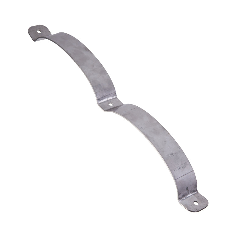 Exhaust Mounting Strap - Upper. Stainless Steel., Main Exhaust Silencer Upper Mounting Strap, Stainless Steel. V12E Models Only