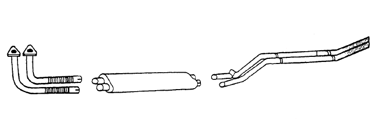 Austin Healey 100/6 (56-64) / BN4 To BJ7 Stainless Exhaust System BSSAH006 Premium