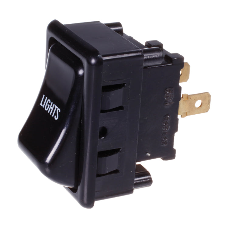 Lucas 159sa Lights rocker switch, 2 position, "Lights" inscribed on cover, Jensen