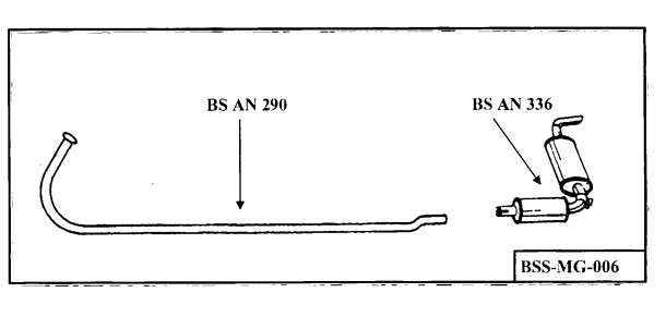Stainless Steel Exhaust System MG Midget MKIII & MKIV Cup Flange BSSMG006