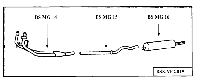 Stainless Steel Exhaust System MGA Twin Cam