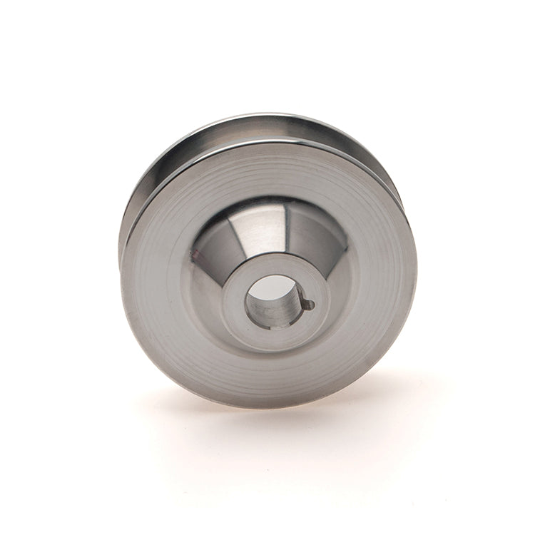 Lucas Dynamo conversion Double V pulley for standard belt. 80mm dia to fit 15mm shaft