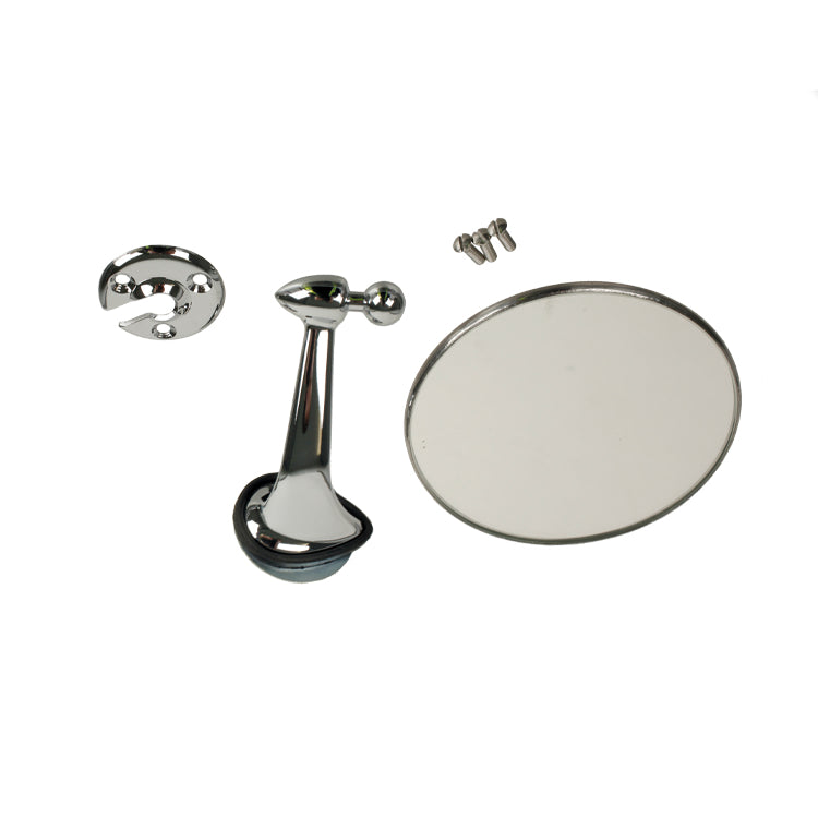 Pair Lucas Style 406 Chrome Door / Fender Mirrors