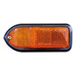 Lucas L824 Right hand front side marker lamp, deep lens, Amber lens and reflector, with drain hole