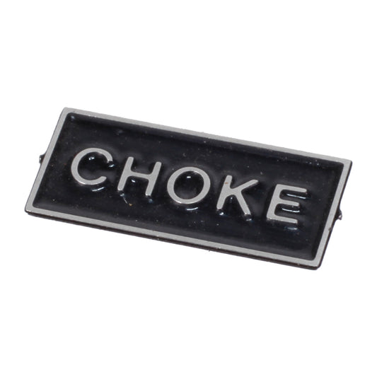 Choke Knob Plate, Choke Knob Id Plate