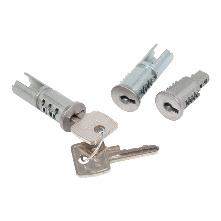 Lock Barrel Set - 3 Piece, Lock Barrel Set  -Three Piece Matching Key Number Ignition And Door Lock Barrels