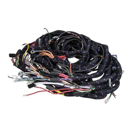 Main Wiring Harness - Braided, Main Harness For Lhd And Rhd Vehicles, Braided Cotton As Per Original. For Cars With Manual, Overdrive.