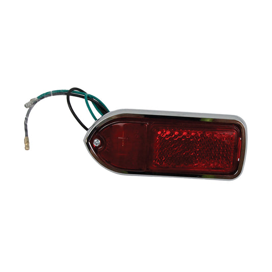 Lucas L824 Right hand rear side marker lamp, Red lens and reflector