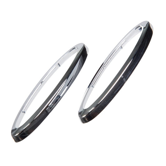 Key Fob End Cap Chrome Covers, Pair, Key Fob Transmitter Chrome End Cap Cover, Fits To Lh And Rh.