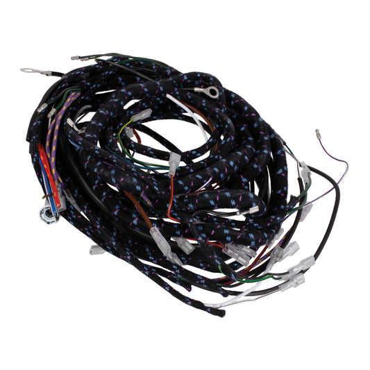 Main Wiring Harness Lhd, Main Wiring Harness - Cotton Braided. For Lhd Models With Brake Light Switch On Bottom Of L/H Engine Frame. Models With Alternator W/Light.