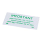 Trip Reset Decal, Trip Reset Decal - Rectangular, Green Lettering On A White Background. "Important, When Resetting Trip Counter - Rotate Knob Clockwise Until All Counters Are At Zero"