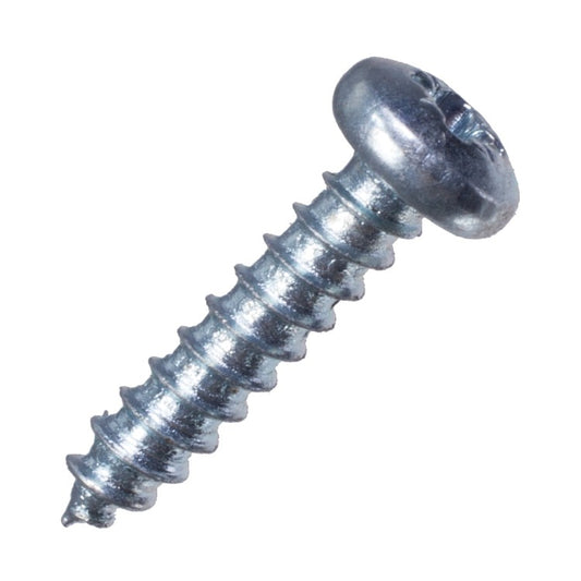 Self Tapping Screw - Posidome, #4 X 1/4" Bzp, Self Tapping Screw - Posidome, #4 X 1/4" Bzp