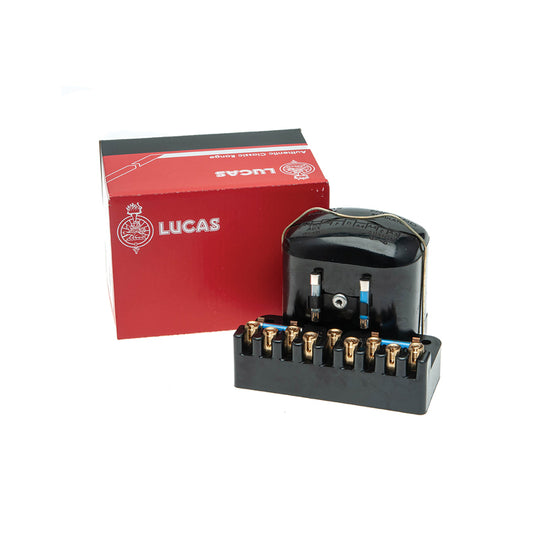 Lucas Control box, RF95 Voltage Regulator 6 Volt, 9 screw terminals