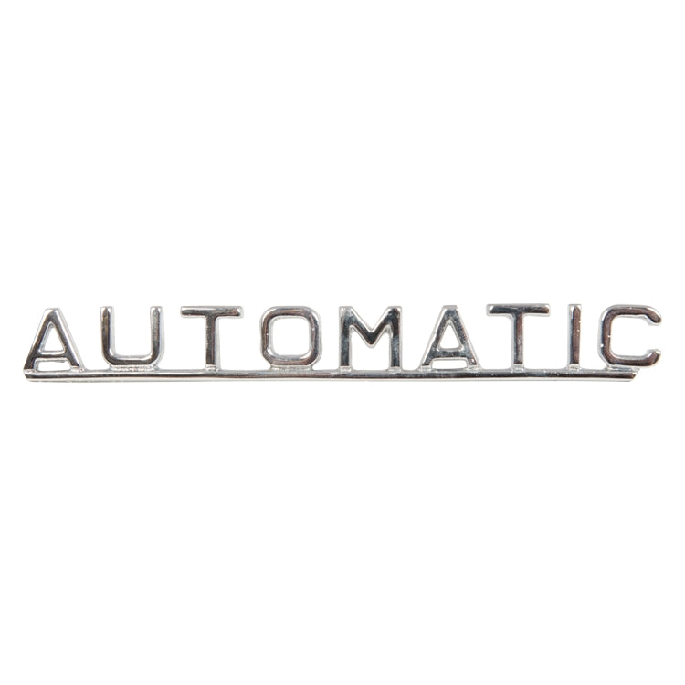 Automatic Boot Badge, Automatic In Capitals With Underline Boot/Trunk Lid Badge