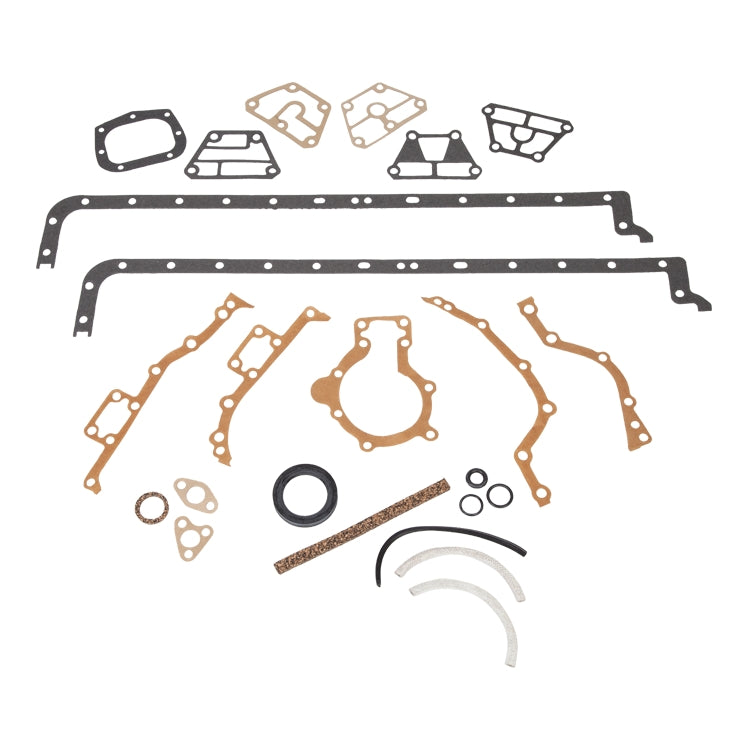 Bottom End Gasket Set - Includes Sump/Oil Pan, Timing Cover, Oil Pick Up Gaskets Plus Front And Rear Crankshaft Seals