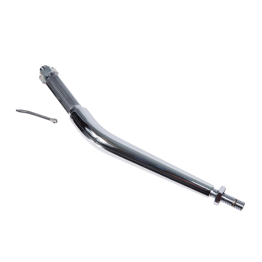 Cranked Gear Lever, Chromed, Cranked Gear Lever Shaft, Chomed. Xk Models. Includes Lock Nut, Slotted Nut & Split Pin.
