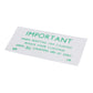 Trip Reset Decal, Trip Reset Decal - Rectangular, Green Lettering On A White Background. "Important, When Resetting Trip Counter - Rotate Knob Clockwise Until All Counters Are At Zero"