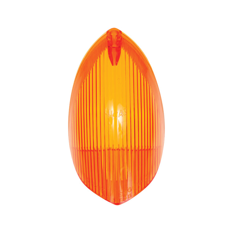 Lucas L687 Amber indicator lens only.  Fit Jaguar MK10, S type, 420, and some Daimlers.