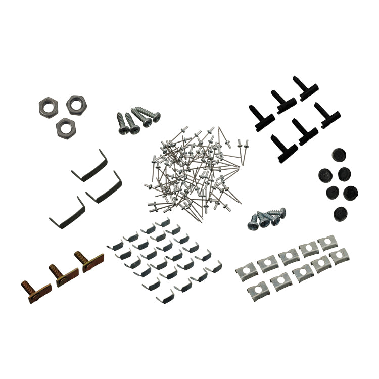 Body Moulding Fitting Kit, Fitting Kit For Chrome Body Moudlings  - Car Set. Includes Rivets, Clips Studs And Plastic Retainers