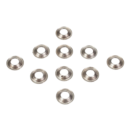 Trim Screw Washers, Packet Of 10 Raised Chrome Trim Washers - 7Mm Diameter