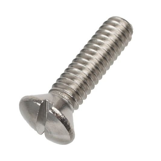 Stainless Steel Screw, Screw, Countersunk Slotted - 1/4" Unf X 1" Stainless Steel