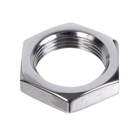 Wiper Wheelbox Escutcheon, Polished Chromed Brass Nut Securing Wiper Wheelbox Spindles