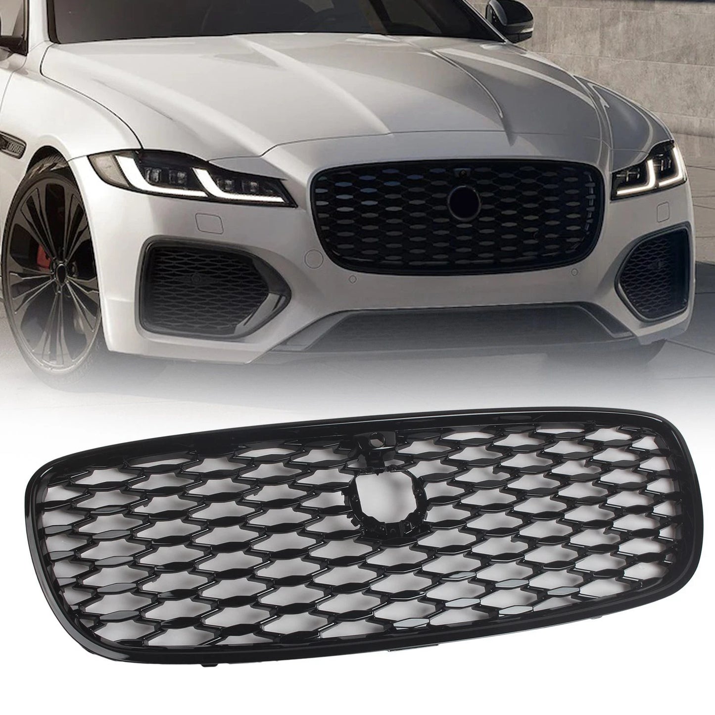 Jaguar XF Front Grille Black