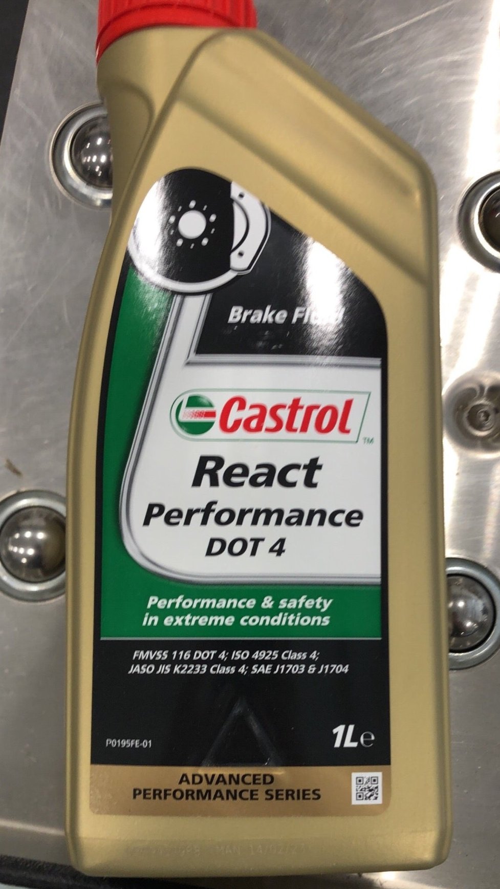 Castrol React Performance Dot 4 Brake Fluid